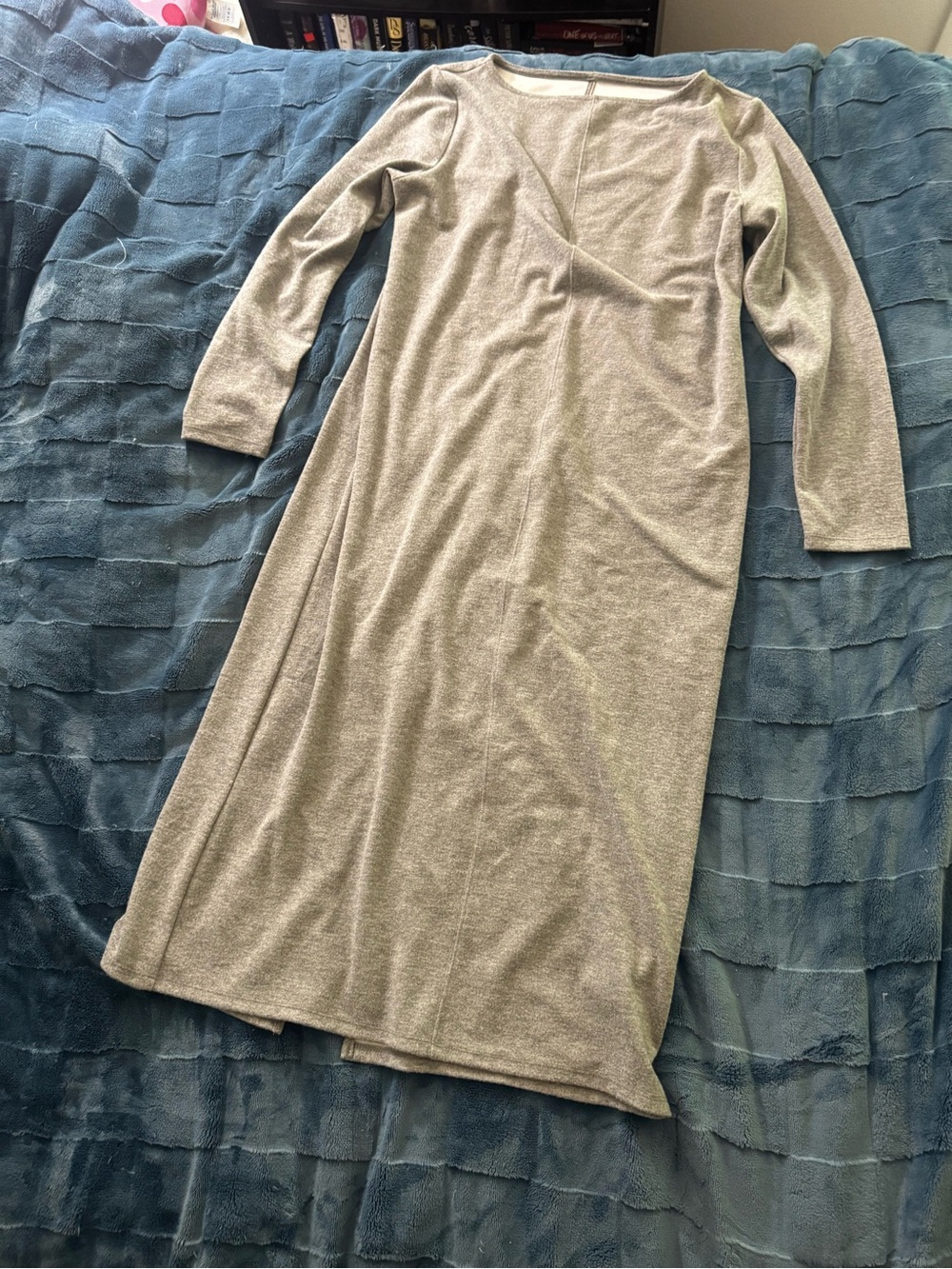 a new day Soft Heather Gray Maxi Long Sleeve Dress